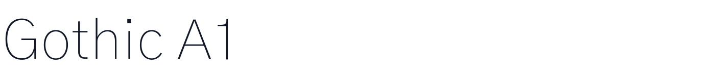 Gothic A1 — GothicA1-Thin.ttf