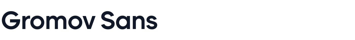 Gromov Sans — GromovSans-SemiBold.ttf