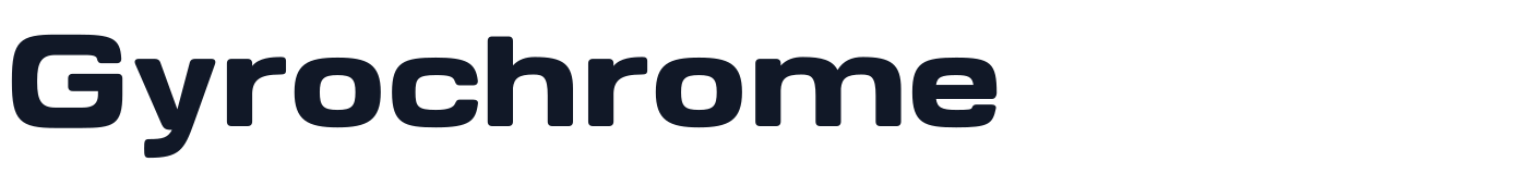 Gyrochrome — Gyrochrome-Heavy.otf