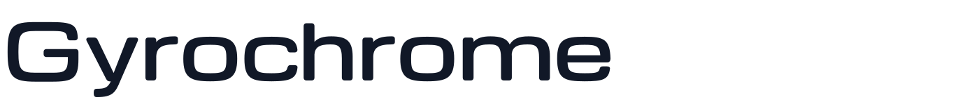 Gyrochrome — Gyrochrome-SemiBold.otf