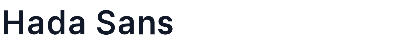 Hada Sans — HadaSans-SemiBold.otf