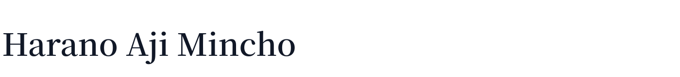 Harano Aji Mincho — HaranoAjiMincho-SemiBold.otf