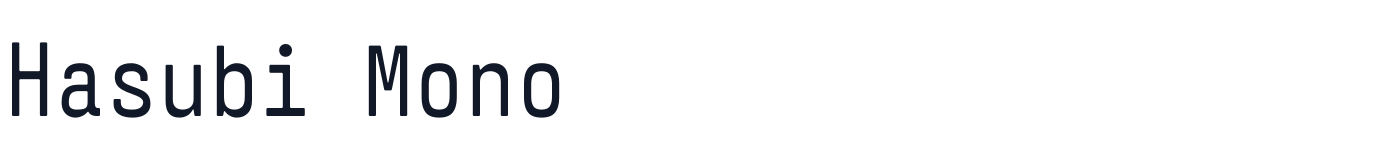 Hasubi Mono — Hasubi-Mono[wght].ttf