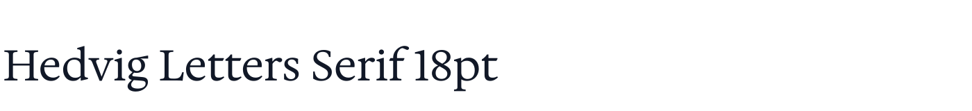 Hedvig Letters Serif 18pt — HedvigLettersSerif18pt-Regular.otf