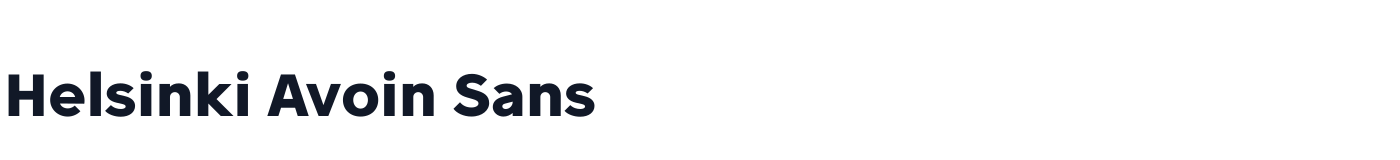 Helsinki Avoin Sans — HelsinkiAvoinSans-Bold.otf