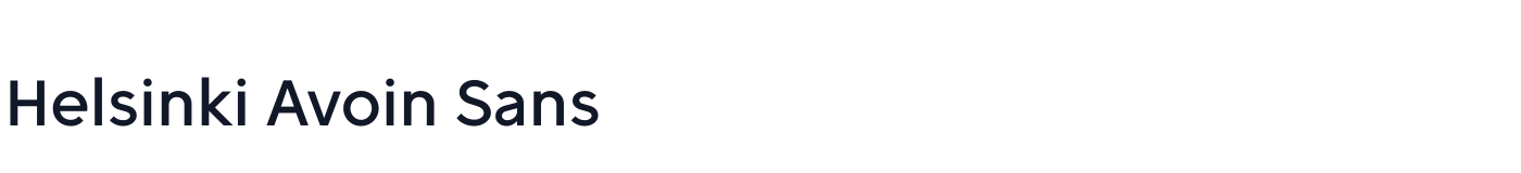 Helsinki Avoin Sans — HelsinkiAvoinSans-Regular.otf
