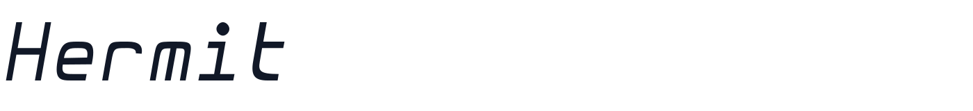 Hermit — Hermit-LightItalic.otf