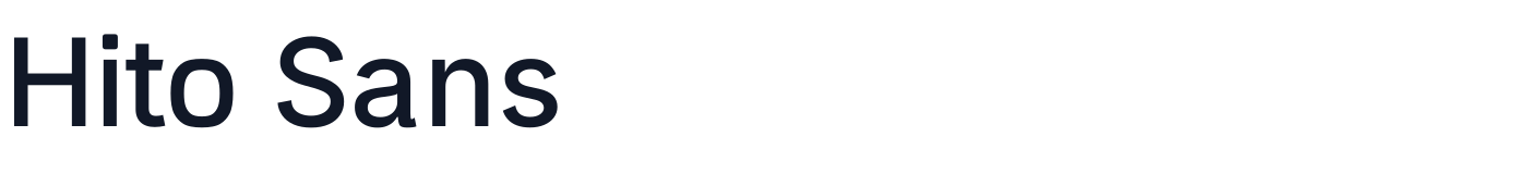 Hito Sans — HitoSans-Medium.ttf