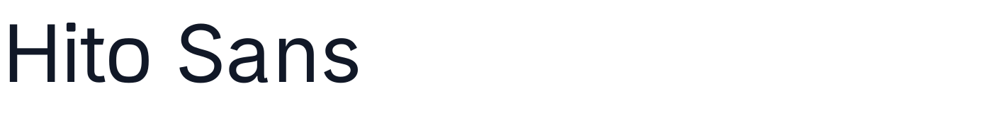 Hito Sans — HitoSans-Regular.ttf