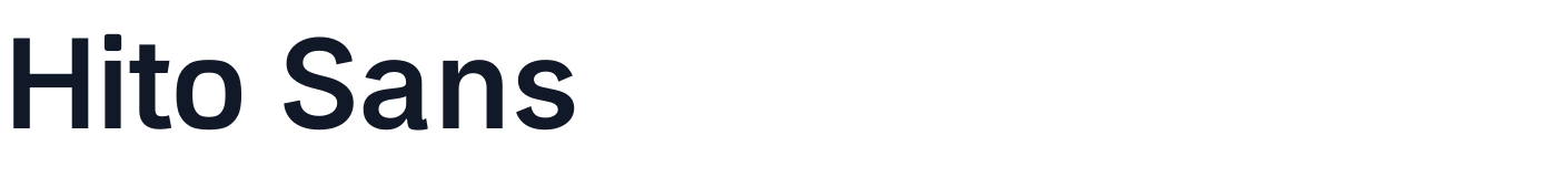 Hito Sans — HitoSans-Semibold.ttf