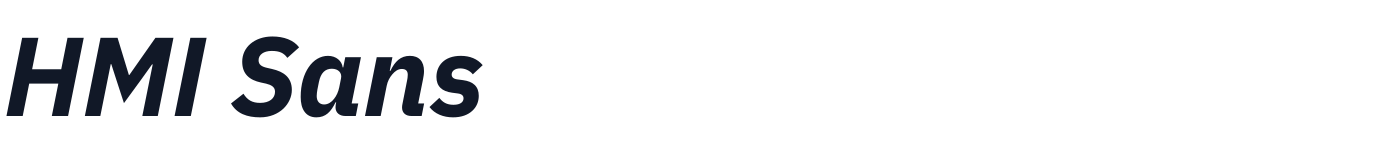 HMI Sans — HMISans-BoldItalic.otf