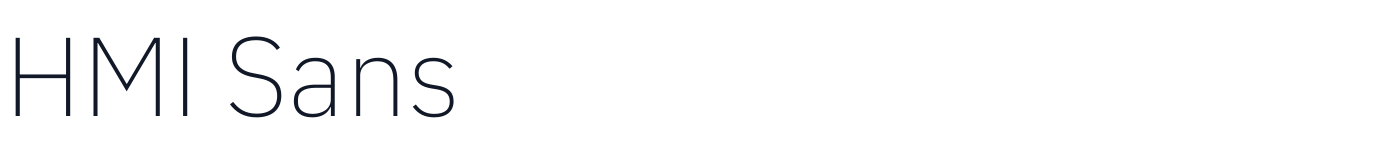 HMI Sans — HMISans-Extralight.otf