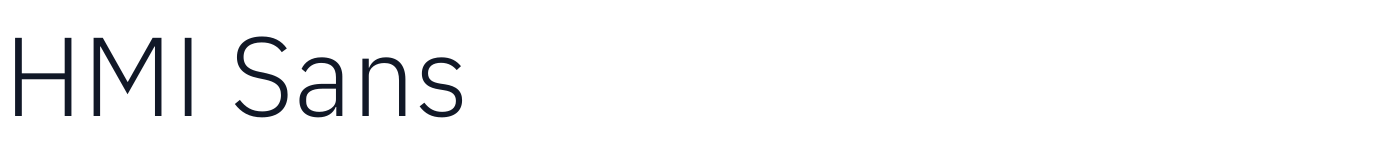 HMI Sans — HMISans-Light.otf
