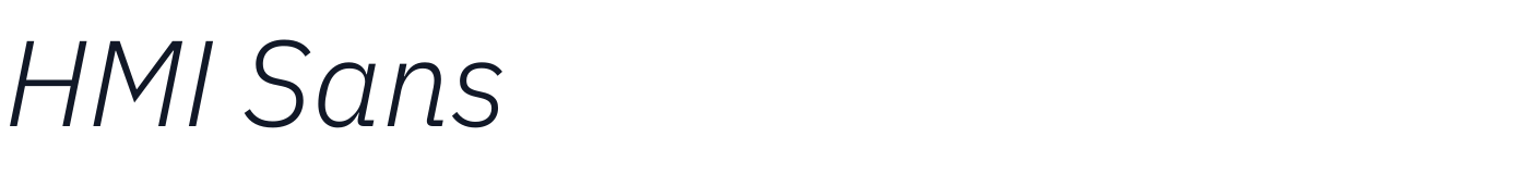 HMI Sans — HMISans-LightItalic.otf