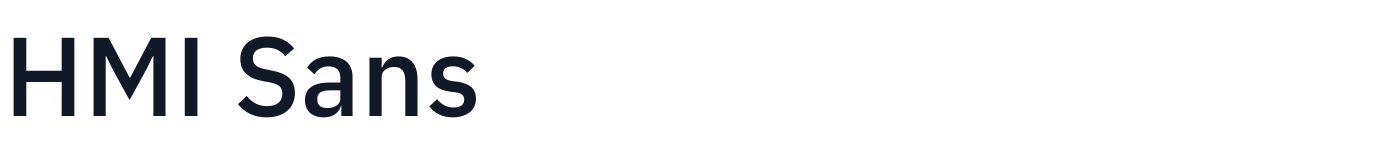 HMI Sans — HMISans-Medium.otf