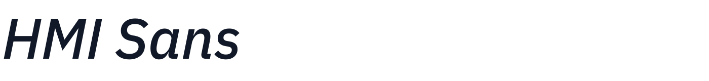 HMI Sans — HMISans-MediumItalic.otf