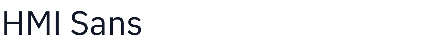 HMI Sans — HMISans-Regular.otf