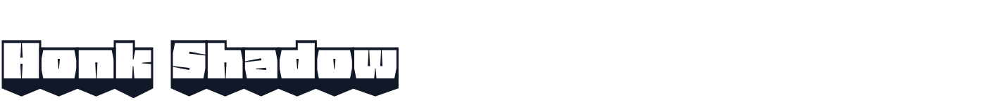 Honk Shadow — HonkShadow-Ninja.ttf