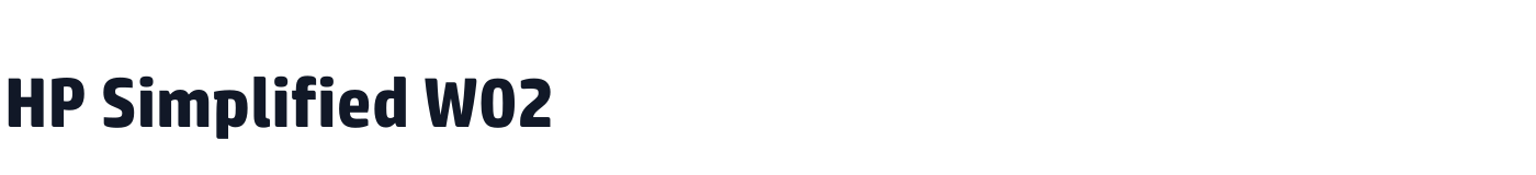 HP Simplified W02 — HPSimplifiedBold.ttf