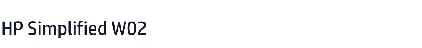HP Simplified W02 — HPSimplifiedRegular.ttf