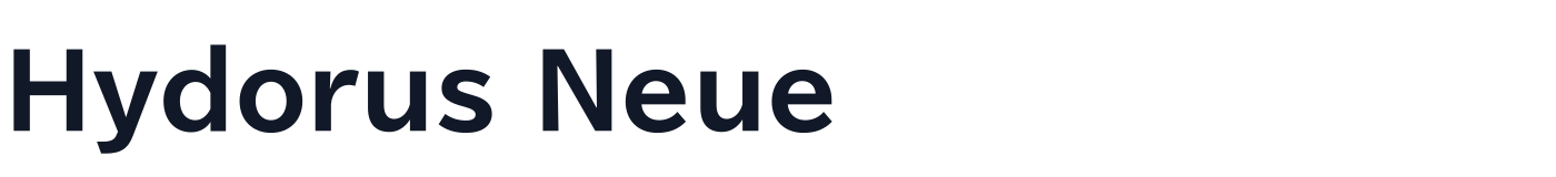 Hydorus Neue — HydorusNeueLight-Bold.otf