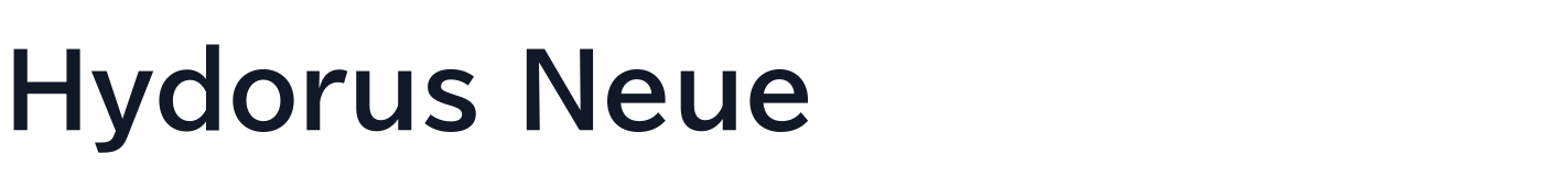 Hydorus Neue — HydorusNeueLight-DemiBold.otf