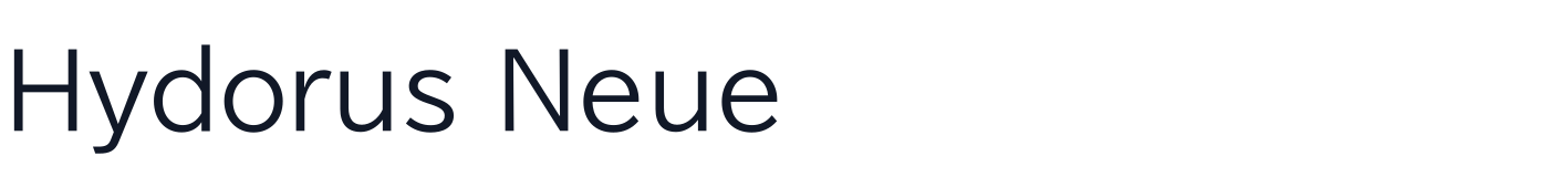 Hydorus Neue — HydorusNeueLight-Regular.otf