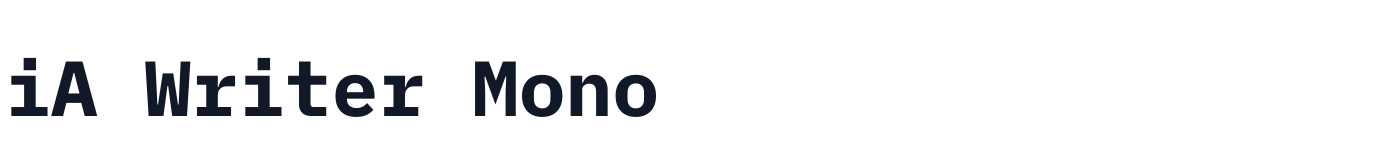 iA Writer Mono — ia-writer-mono-latin-700-normal.ttf
