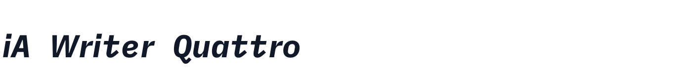 iA Writer Quattro — ia-writer-quattro-latin-700-italic.ttf