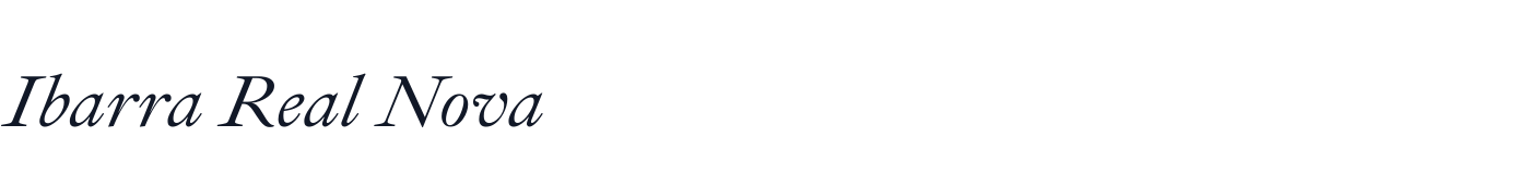 Ibarra Real Nova — IbarraRealNova-Italic[wght].ttf