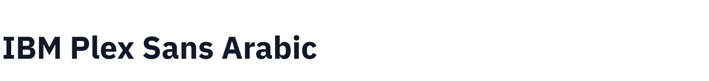 IBM Plex Sans Arabic — IBMPlexSansArabic-Bold.ttf