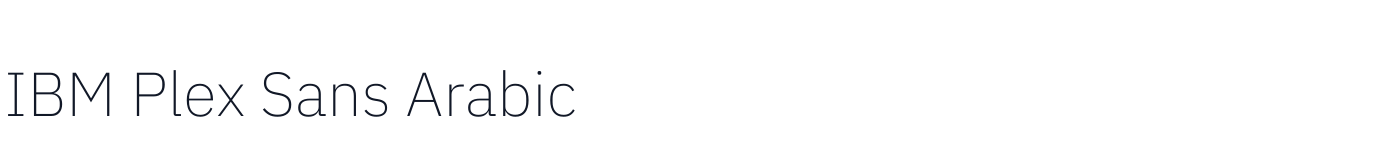 IBM Plex Sans Arabic — IBMPlexSansArabic-ExtraLight.ttf