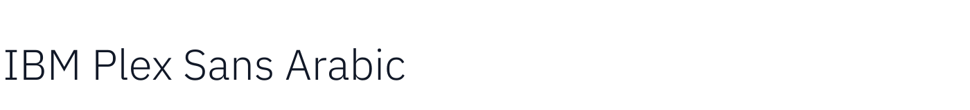 IBM Plex Sans Arabic — IBMPlexSansArabic-Light.ttf