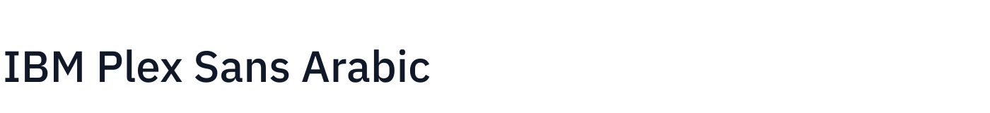IBM Plex Sans Arabic — IBMPlexSansArabic-Medium.ttf