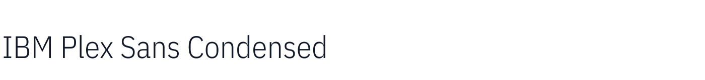 IBM Plex Sans Condensed — IBMPlexSansCondensed-Light.ttf