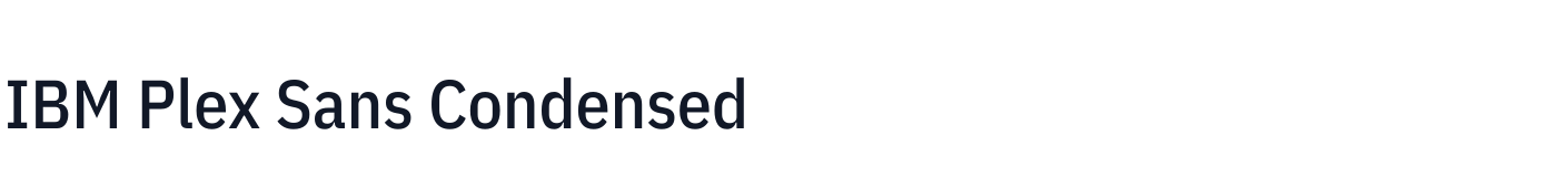 IBM Plex Sans Condensed — IBMPlexSansCondensed-Medium.ttf