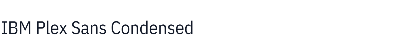 IBM Plex Sans Condensed — IBMPlexSansCondensed-Regular.ttf