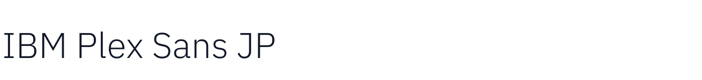 IBM Plex Sans JP — IBMPlexSansJP-Light.ttf