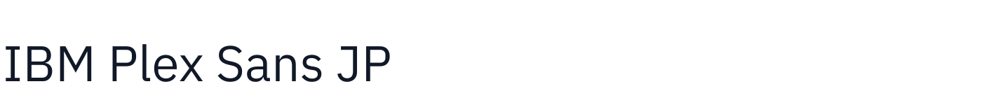 IBM Plex Sans JP — IBMPlexSansJP-Regular.ttf