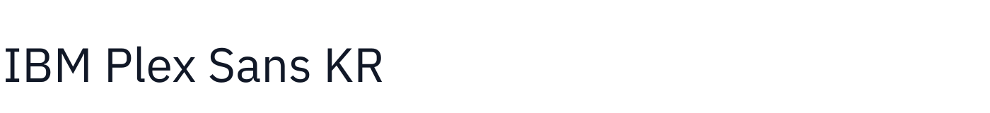 IBM Plex Sans KR — IBMPlexSansKR-Regular.ttf