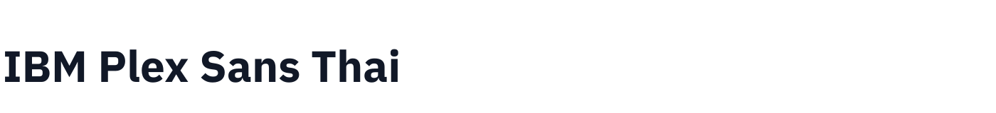 IBM Plex Sans Thai — IBMPlexSansThai-Bold.ttf