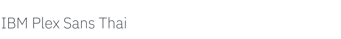 IBM Plex Sans Thai — IBMPlexSansThai-ExtraLight.ttf