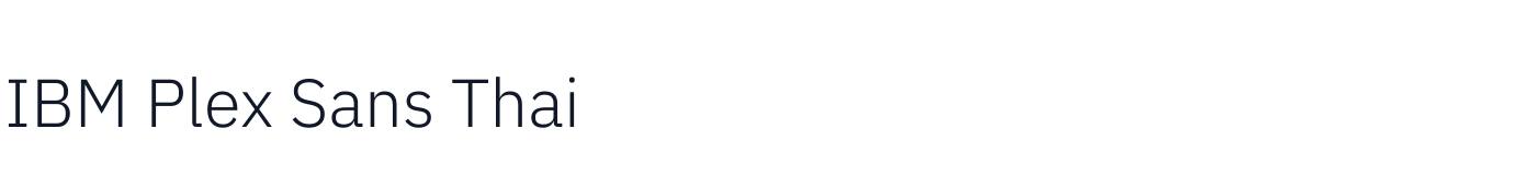 IBM Plex Sans Thai — IBMPlexSansThai-Light.ttf