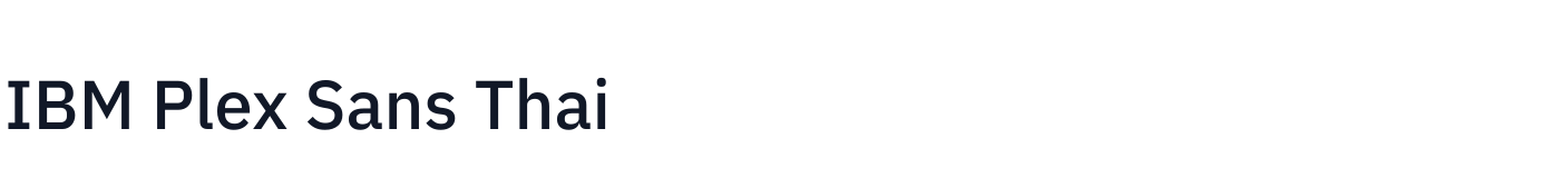 IBM Plex Sans Thai — IBMPlexSansThai-Medium.ttf