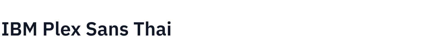 IBM Plex Sans Thai — IBMPlexSansThai-SemiBold.ttf