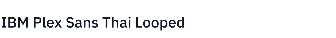 IBM Plex Sans Thai Looped — IBMPlexSansThaiLooped-Medium.ttf