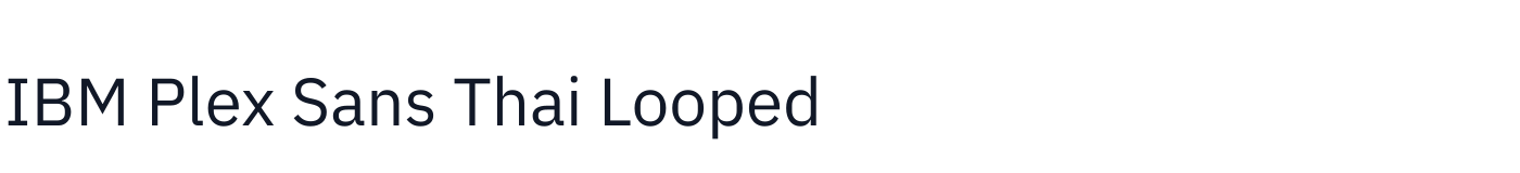 IBM Plex Sans Thai Looped — IBMPlexSansThaiLooped-Regular.ttf