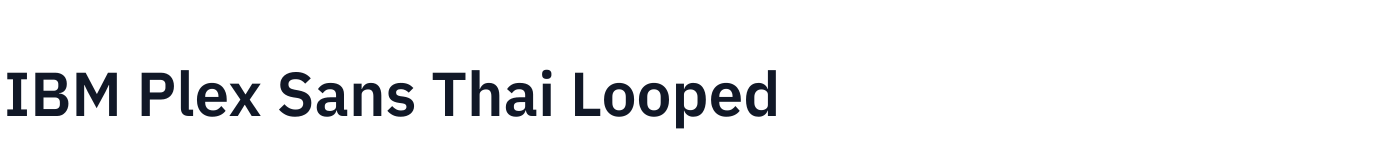 IBM Plex Sans Thai Looped — IBMPlexSansThaiLooped-SemiBold.ttf