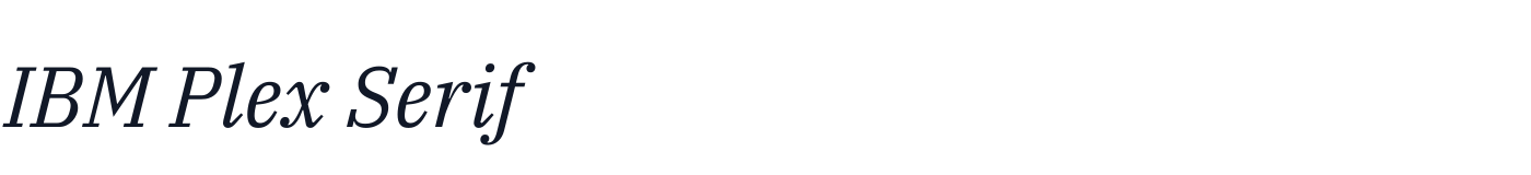 IBM Plex Serif — IBMPlexSerif-Italic.ttf