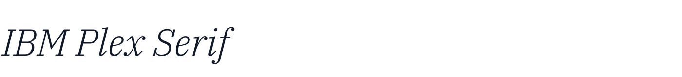 IBM Plex Serif — IBMPlexSerif-LightItalic.ttf